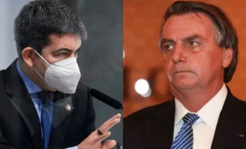Senador Randolfe Rodrigues pede ao STF que proíba Bolsonaro de espalhar fake news sobre vacinação infantil (Crédito: Reprodução)