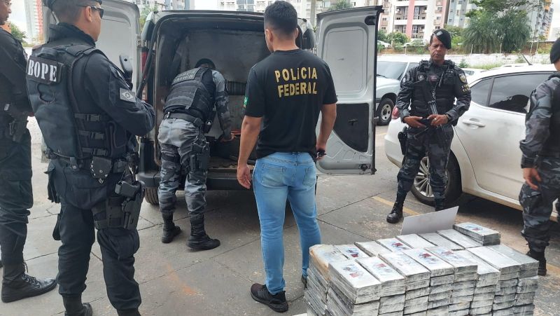 BOPE e PF apreendem carga de cocaína avaliada em R$ 5,3 milhões